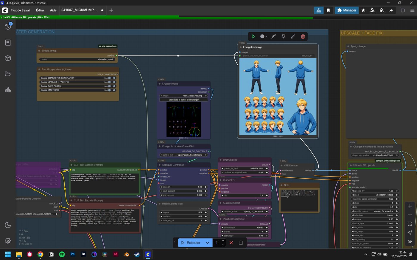 Interface de ComfyUI